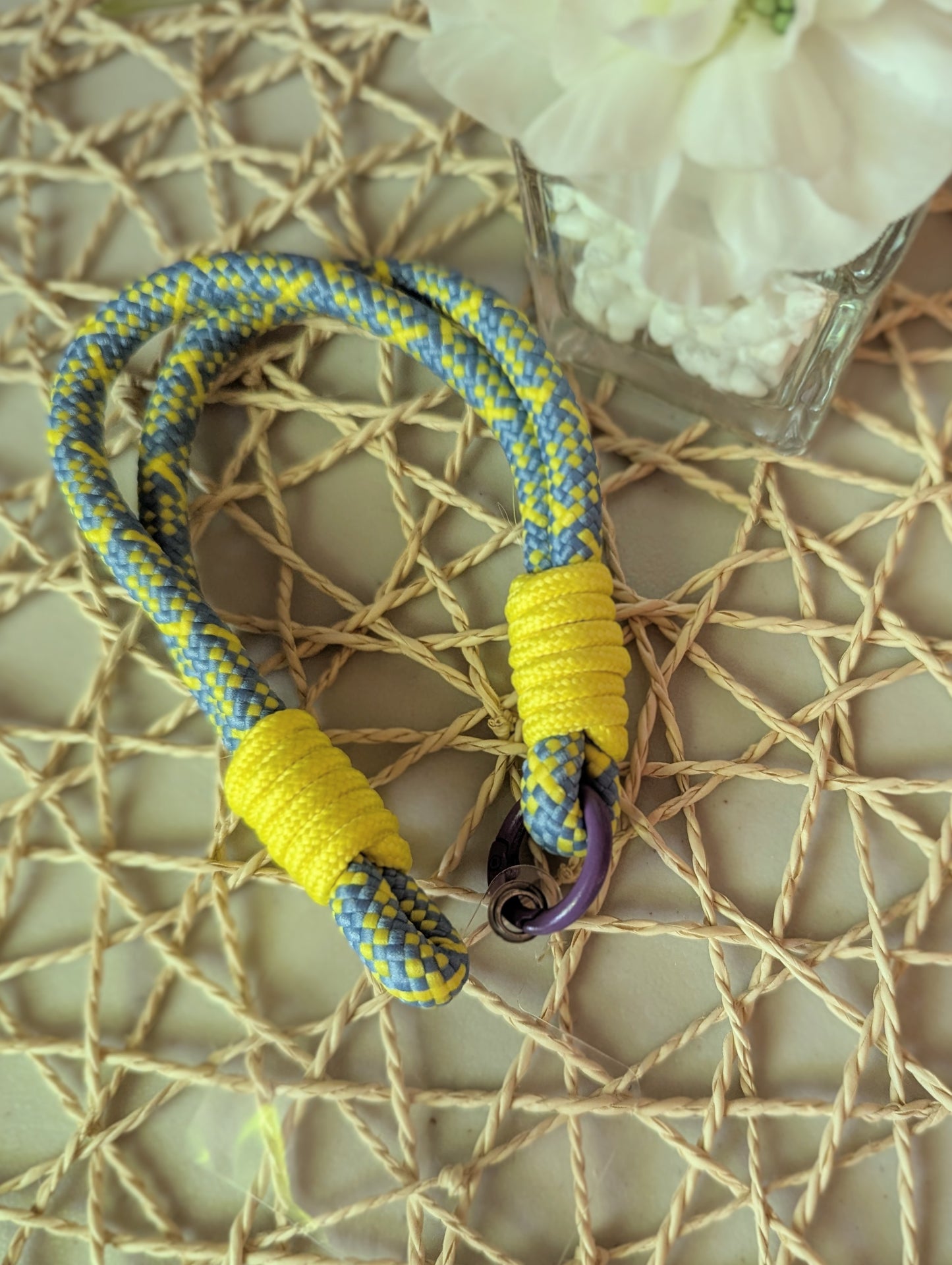 Blue and Yellow Cellphone Strap