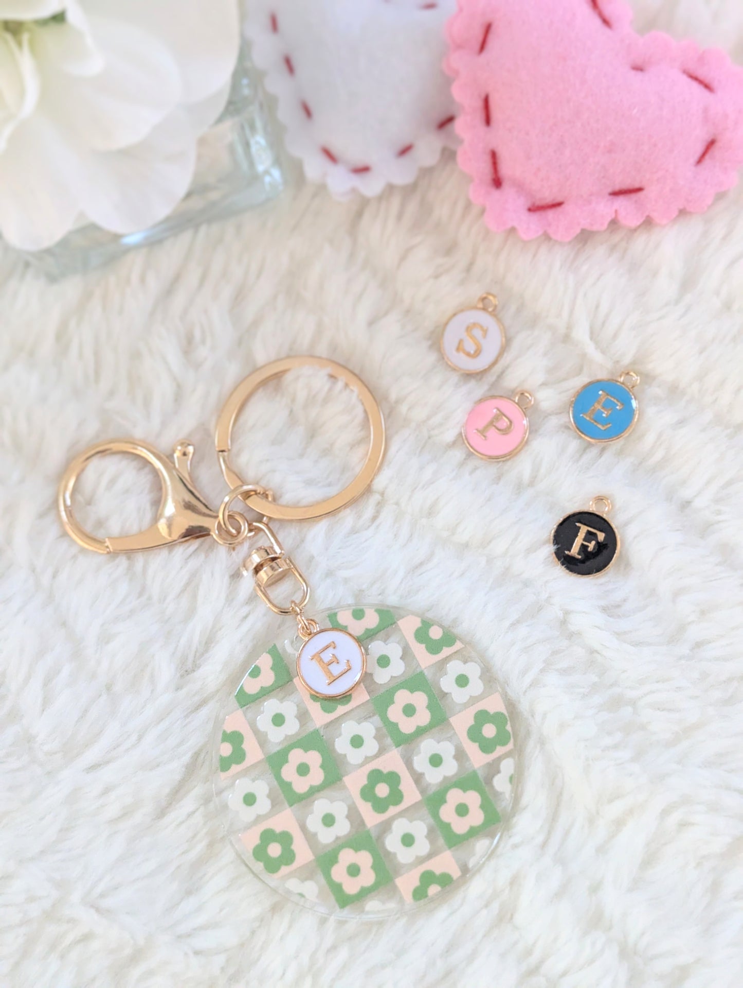 Green Matcha Keychain - With Charms