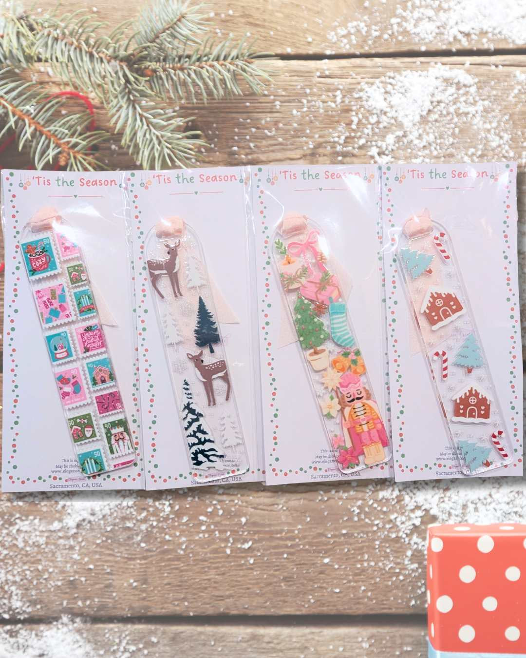 Christmas Stamps Bookmark
