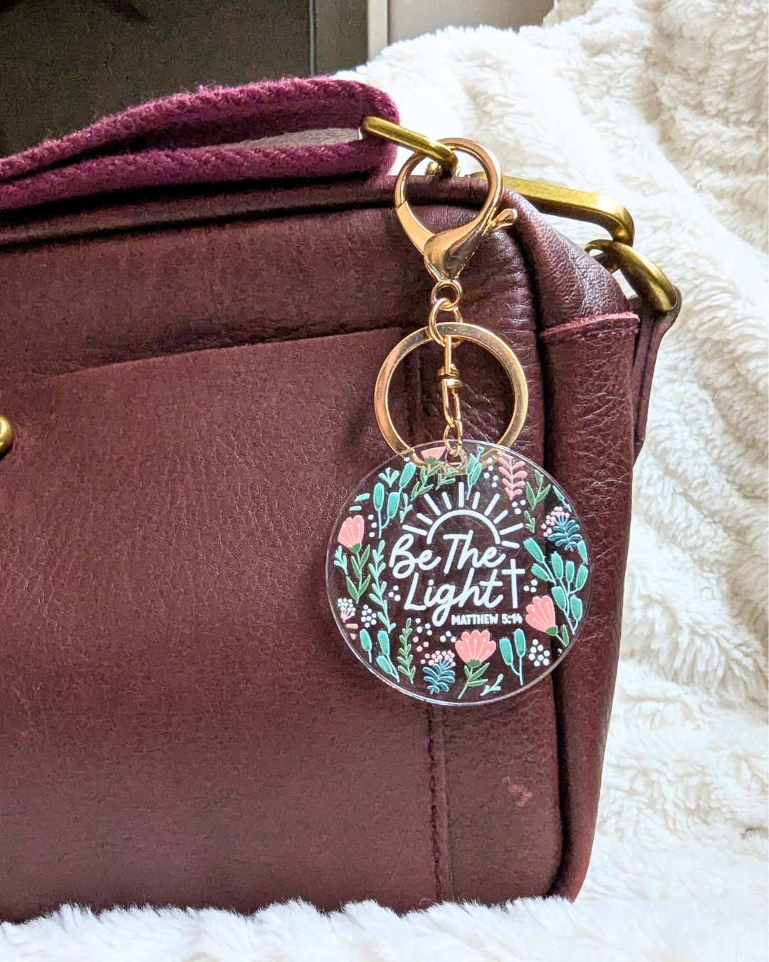 Be The Light Keychain / Bag Charm