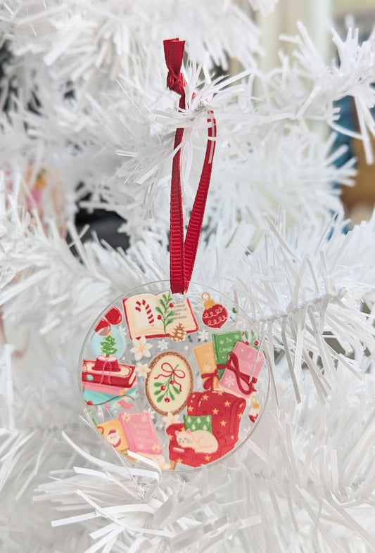 Bookish Christmas Ornament