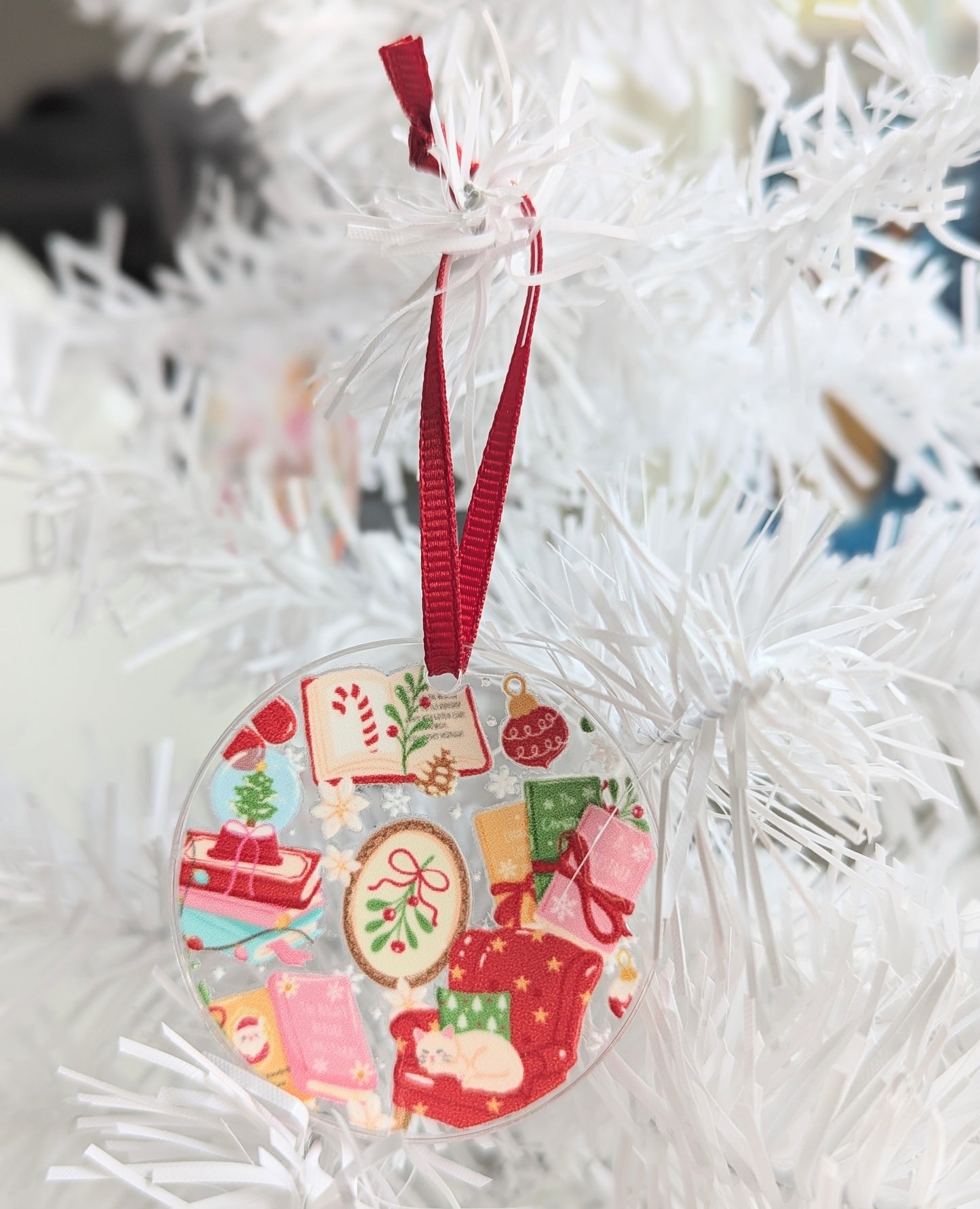 Bookish Christmas Ornament