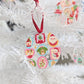 Decorative Christmas ornament with christmas designs  