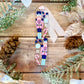 Classic Nutcracker Bookmark on Holiday Background