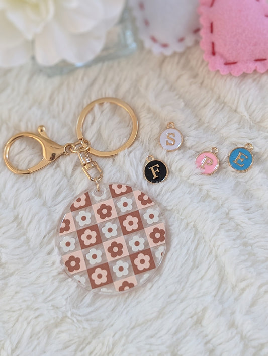Coffee Mocha Keychain - With Charms