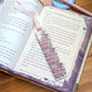 Literary and Bloom Bookmark on a Book