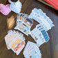 bookish sticker set on table