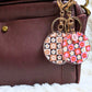 Red Pink Keychain / Bag Charm