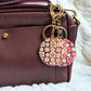 Red Pink Keychain / Bag Charm