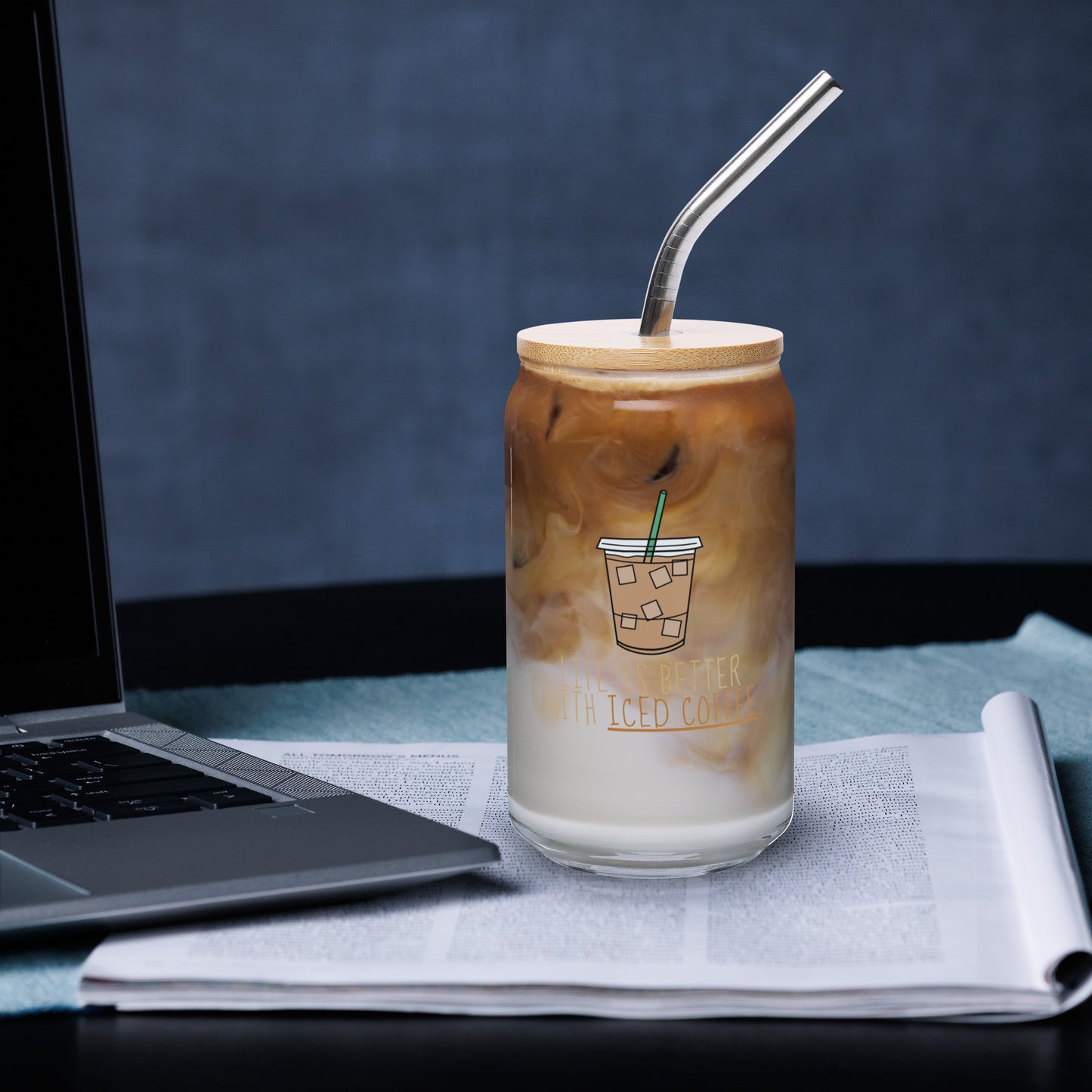 beer can shaped glass for coffee lovers