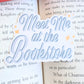 meet me at the bookstore close up on book page