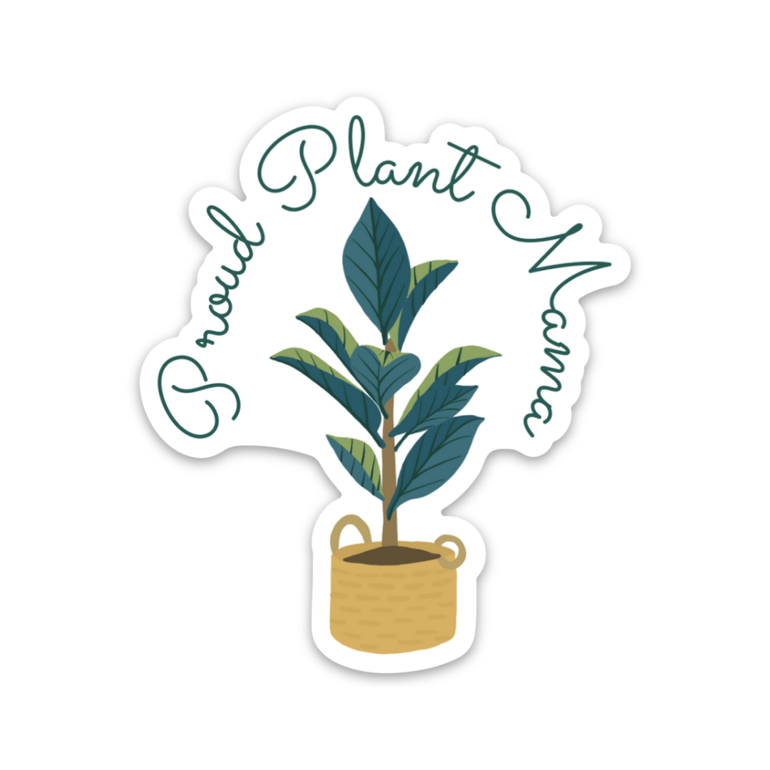 Proud Plant Mama Waterproof Sticker