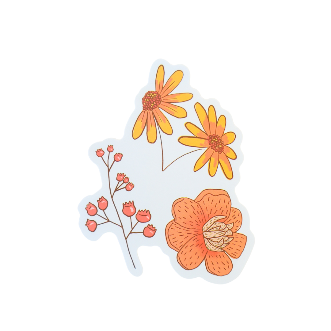 Wildflowers Boho Sticker