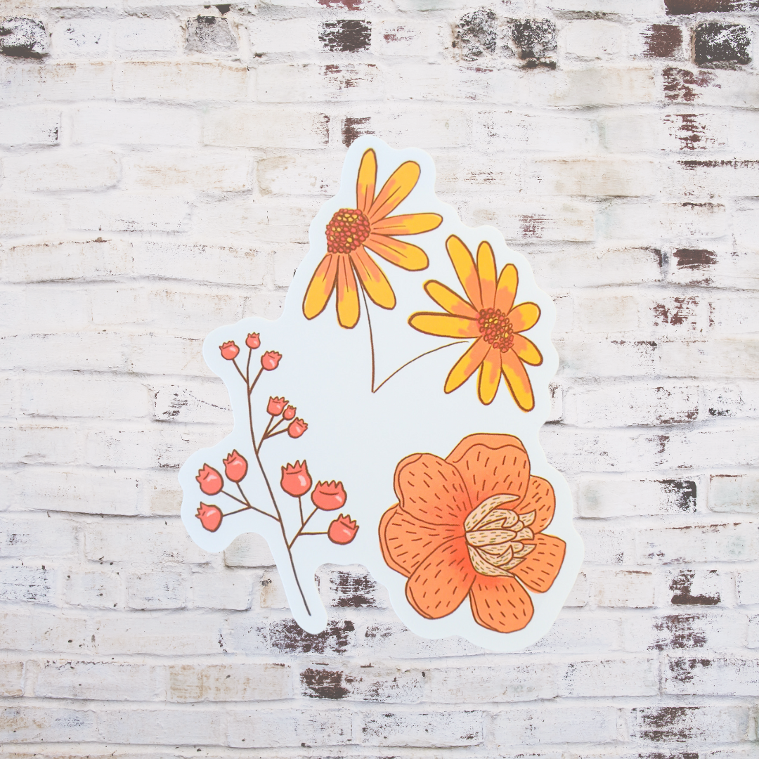 Wildflowers Boho Sticker – Elegancecreate