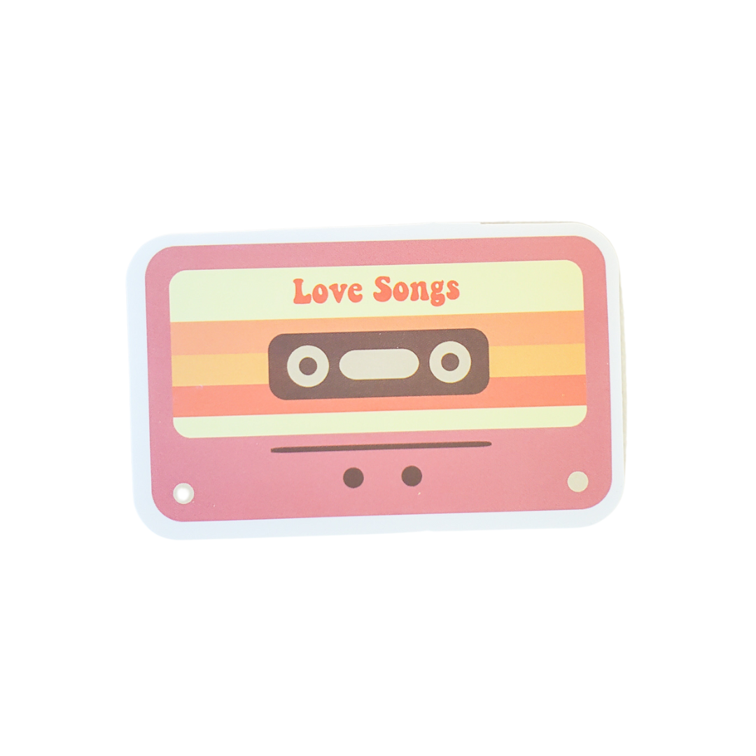 Love Songs Cassette Tape Sticker