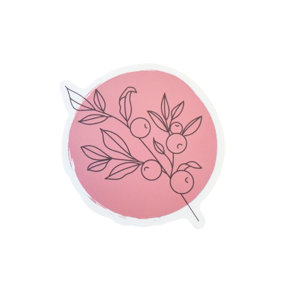 Plant and Berry Sticker