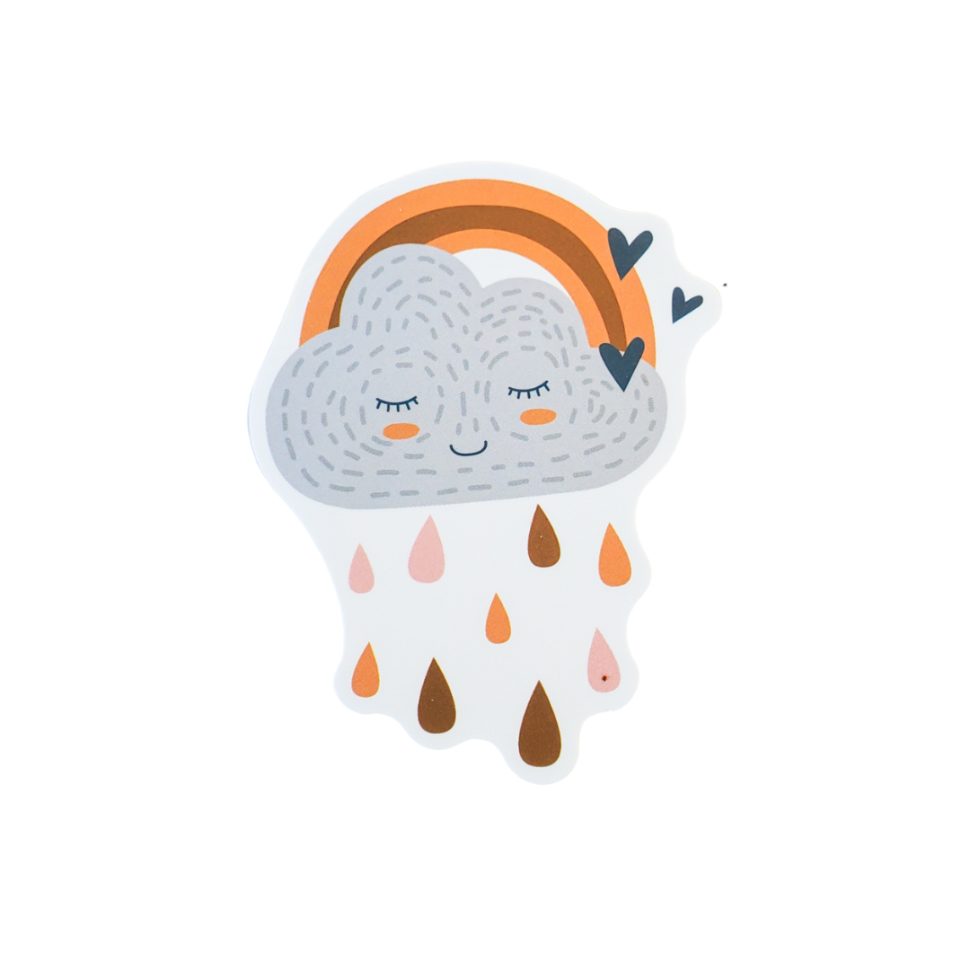 Rainy Cloud Rainbow Sticker