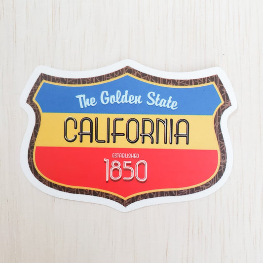 The Golden State California Water Resistant Sticker