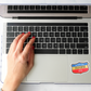 Golden State of California Sticker on Laptop