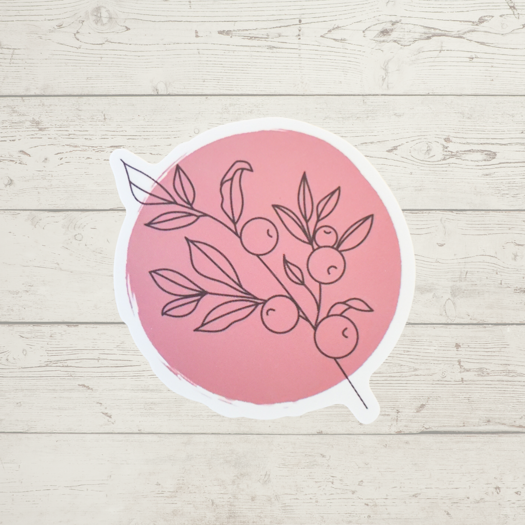 Plant and Berry Sticker