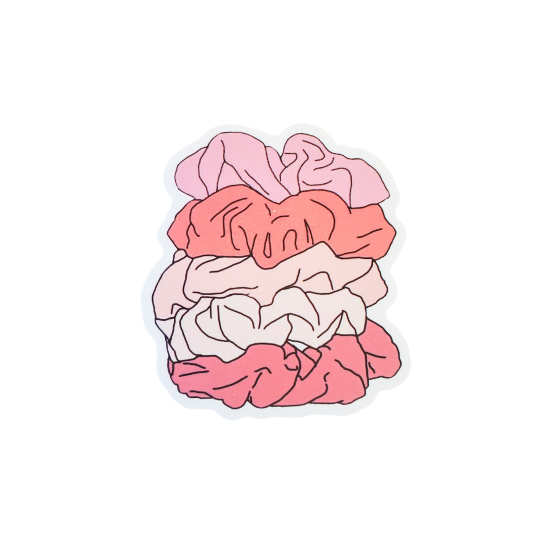 suge Den sandsynlige Luske Your Favorite Scrunchies Sticker – Elegancecreate